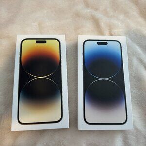 Lot of 2 Original Apple iPhone 14 Pro Max Empty Boxes Retail Packaging